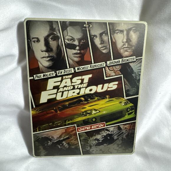 The Fast and The Furious (Blu-ray) Limited Edition Steel-book Edition DVD - Picture 1 of 8
